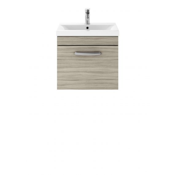 Nuie Athena Driftwood 500mm Wall Hung Vanity With Basin 1