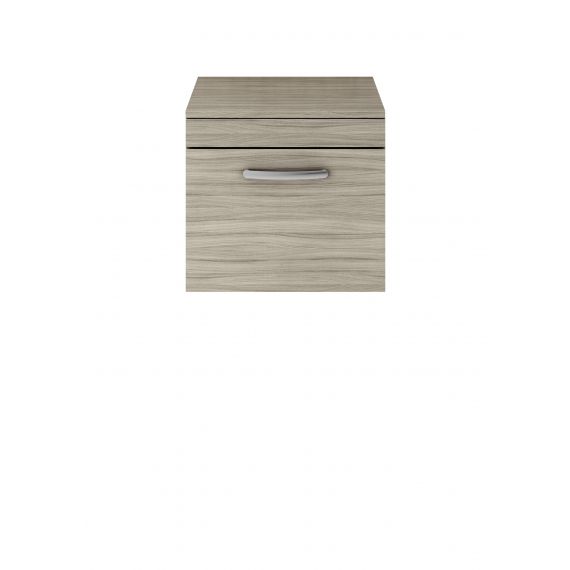 Nuie Athena Driftwood 500mm Wall Hung Vanity With Worktop