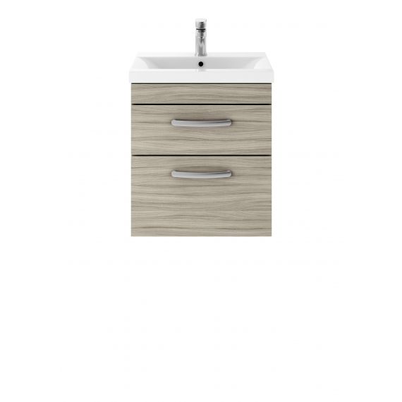 Nuie Athena Driftwood 500mm Wall Hung Vanity With Basin 1