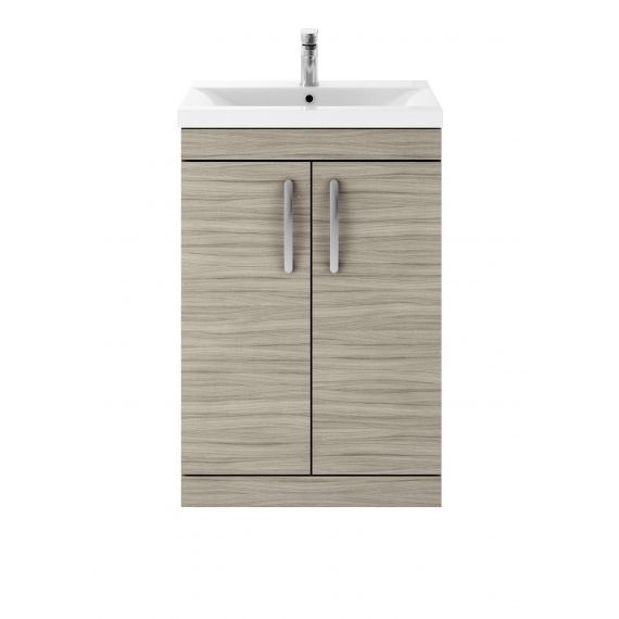 Nuie Athena Driftwood 600mm Floor Standing Vanity With Basin 1