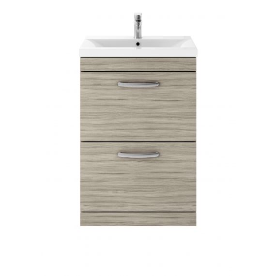 Nuie Athena Driftwood 600mm Floor Standing Vanity With Basin 1