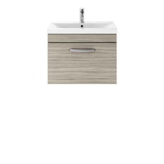 Nuie Athena Driftwood 600mm Wall Hung Vanity With Basin 1