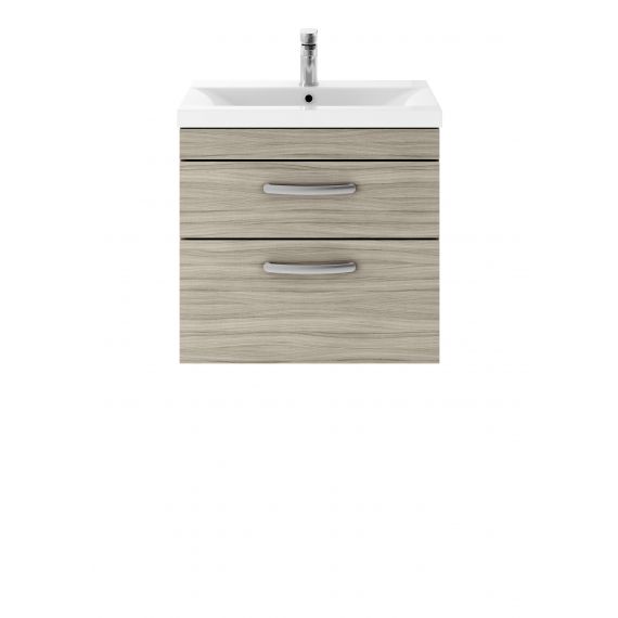 Nuie Athena Driftwood 600mm Wall Hung Vanity With Basin 1
