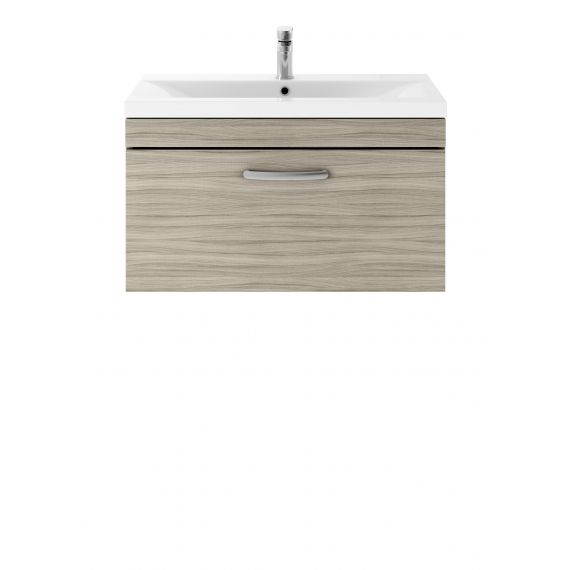 Nuie Athena Driftwood 800mm Wall Hung Vanity With Basin 2