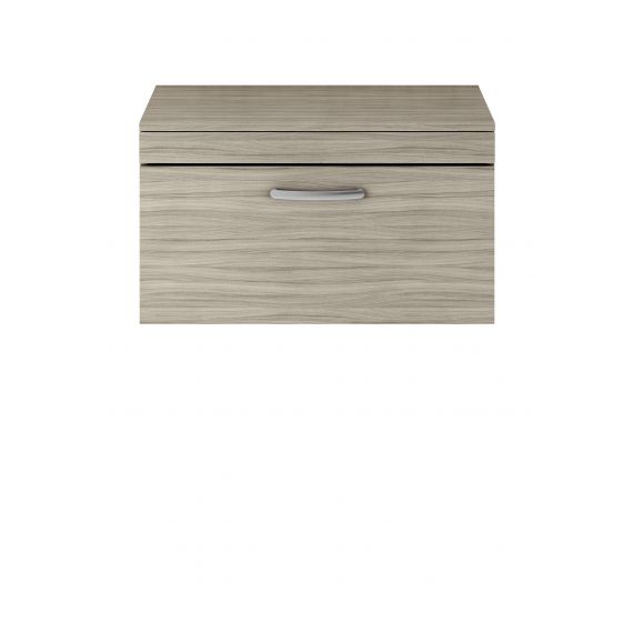 Nuie Athena Driftwood 800mm Wall Hung Vanity With Worktop