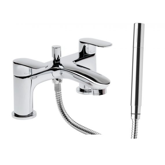 Tavistock Avid Deck Mounted Bath Shower Mixer With Handset Chrome TAV42