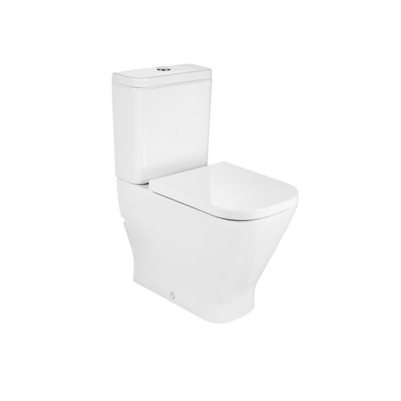 Roca The Gap Square Comfort Height Back To Wall Close Coupled Toilet 