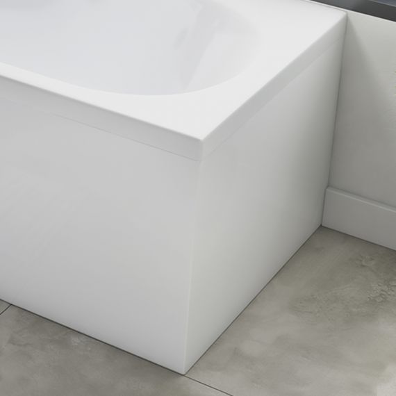 Scudo White Gloss Waterproof End Panel 800mm ENDPANEL800