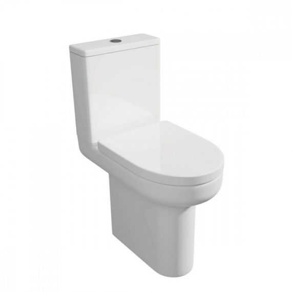 Kartell Bijoux White Comfort Height Toilet With Standard Soft Close Seat