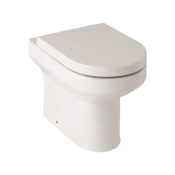 Kartell Bijoux Back To Wall Toilet Pan With Standard Soft Close Seat 