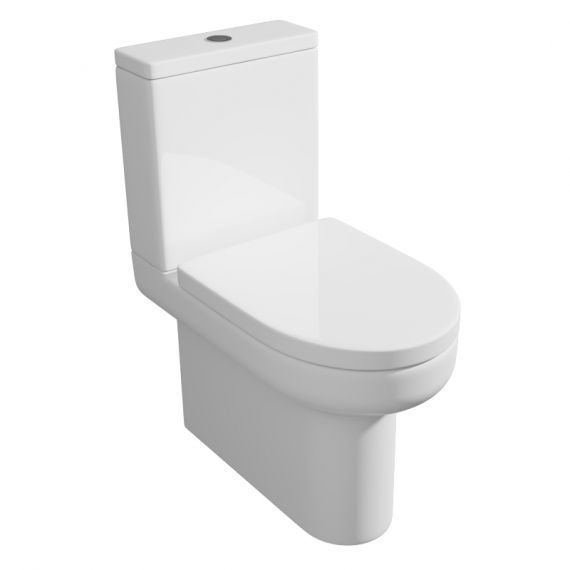 Kartell Bijoux Close To Wall Close Coupled Toilet Inc Standard Soft Close Seat 