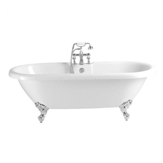 Heritage New Oban Bobw01 White Double Ended Roll Top Freestanding Bath