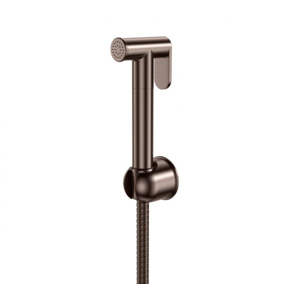 Douche Thermostatic Bar Valve With Spray Kit Brushed Bronze