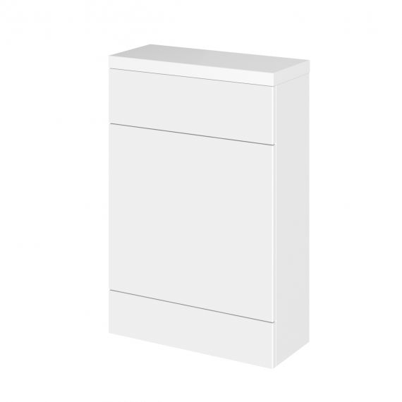Hudson Reed Fusion Gloss White 600mm WC Unit & Top - Compact