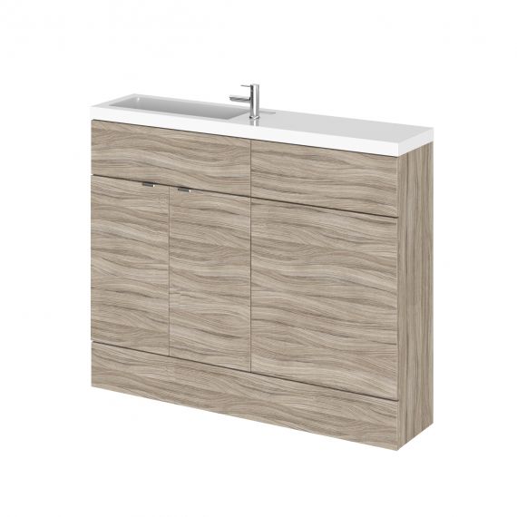 Hudson Reed Fusion Driftwood 1100mm Combination - Compact