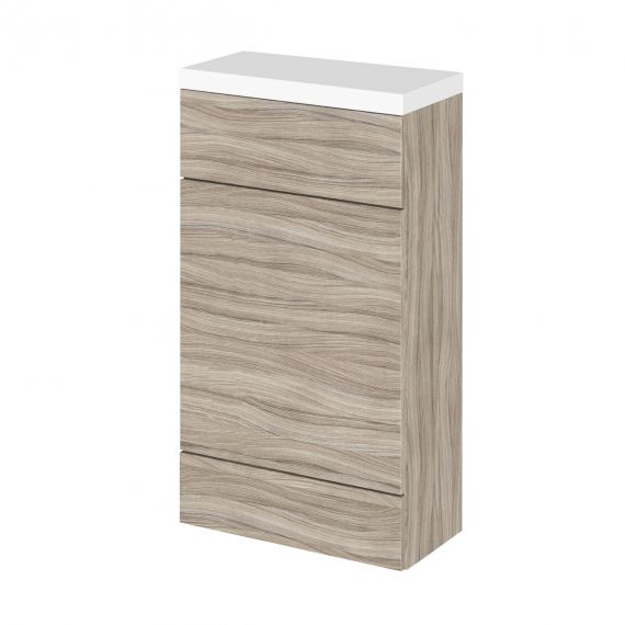 Hudson Reed Fusion Driftwood 500mm Compact WC Unit & Top