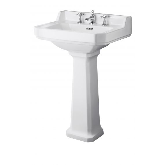Hudson Reed Richmond 560mm 3TH Basin & Comfort Height Ped