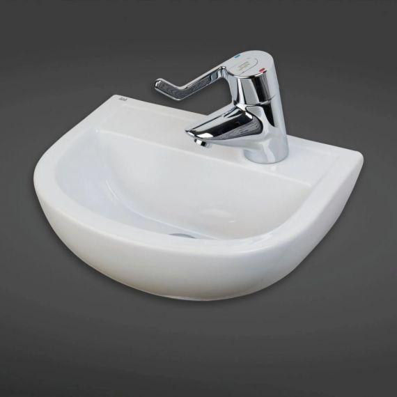 RAK-Compact 38cm Special Needs Basin 1th RH with no Overflow