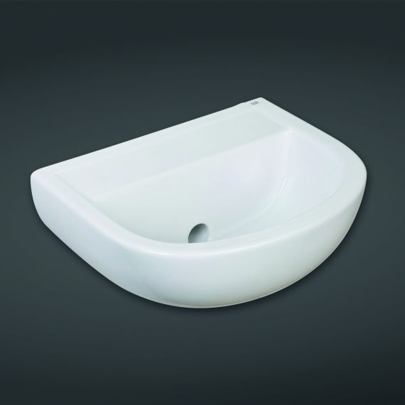 RAK-Compact 38cm Special Needs Horizontal Outlet Basin, no tap hole