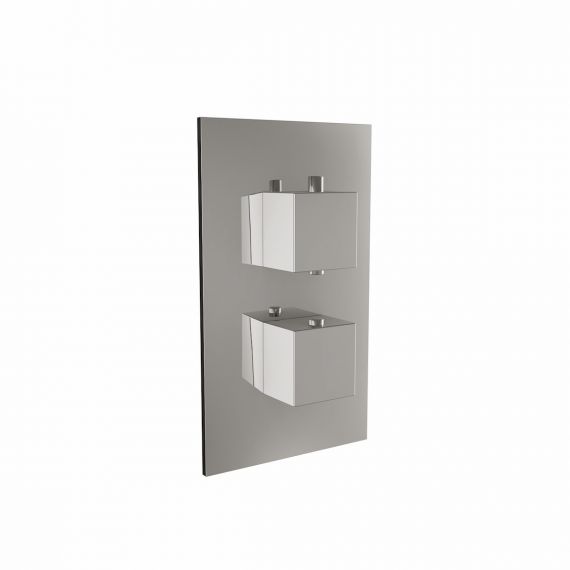 Scudo Twin Square Handle 1 Outlet Concealed Shower Valve