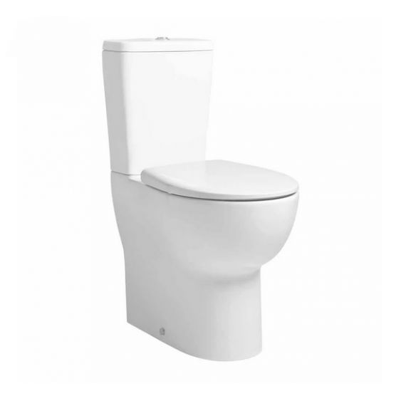Tavistock Loft Comfort Height Fully Enclosed Closed Coupled Pan Cistern and Soft Close Seat - White - DC14053 DC14035 DC14030