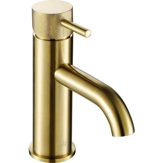 Just Taps Vos Single Lever Basin Mixer Tap Brushed Brass DH23008ABBR
