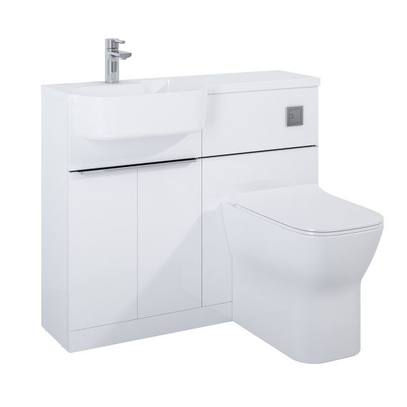 Frontline Linea Furniture Pack Including WC Unit Left Hand - White