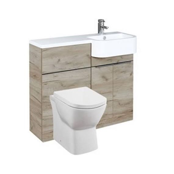 Frontline Linea Furniture Pack Including WC Unit Right Hand - Oak
