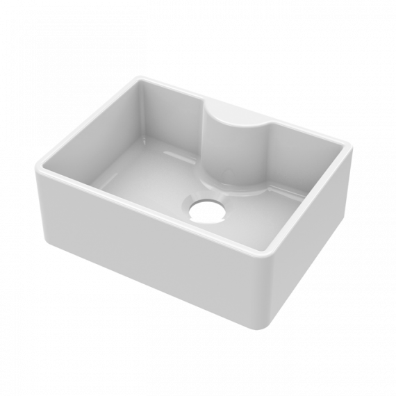 Fireclay Single Bowl Ceramic Belfast Sink 595mm