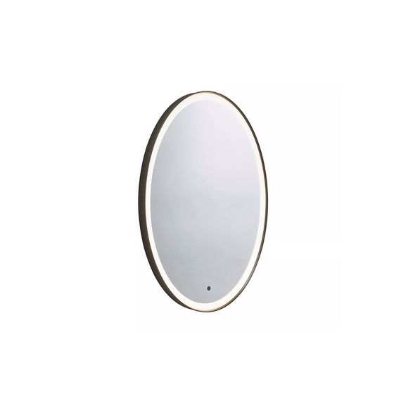 Roper Rhodes Oval Frame Illuminated Mirror - Black - FR50VG