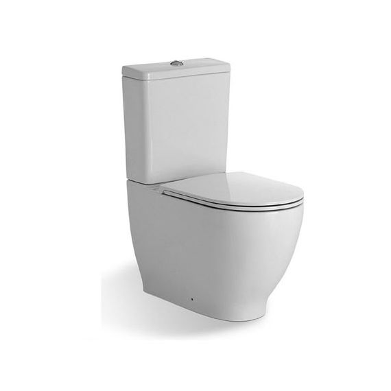 Moon/Harmony Rimless Back To Wall Close Coupled WC Pack With Soft Close Seat