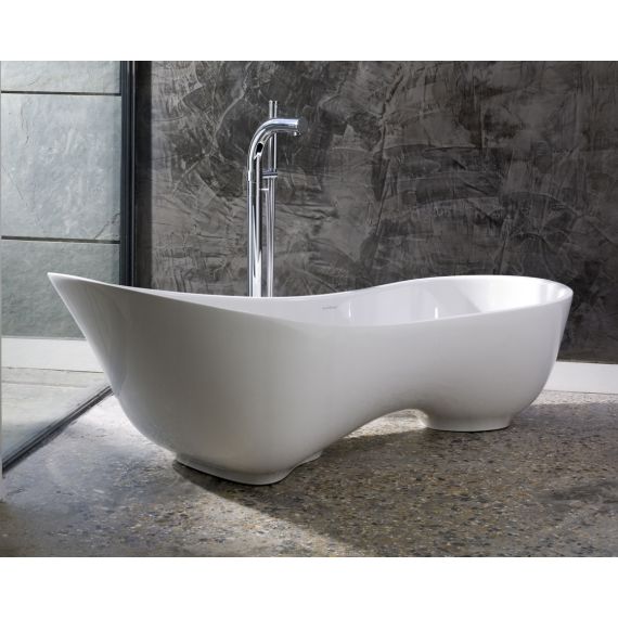 Victoria + Albert Cabrits Freestanding Bath Quarrycast Gloss White