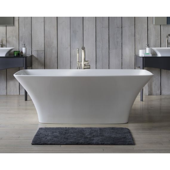 Victoria + Albert Ravello Modern Freestanding Bath Quarrycast Gloss White
