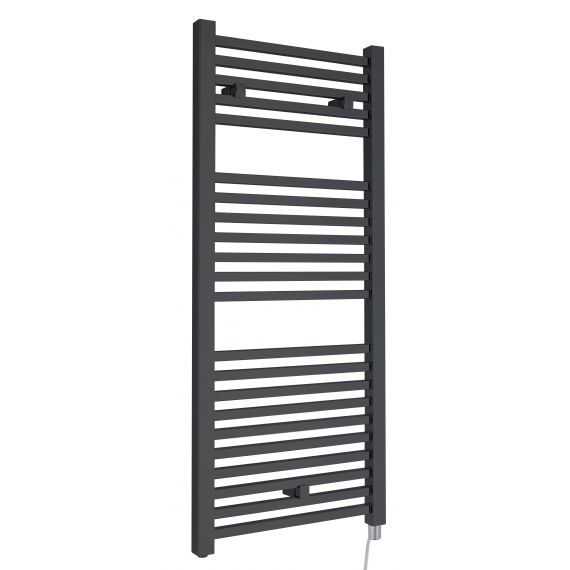 Hudson Reed Electric Heated Square Radiator Anthracite 1100 x 500mm