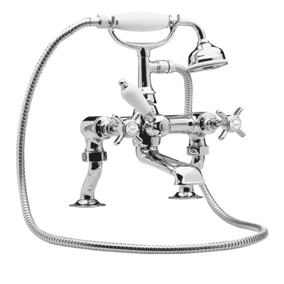 Nuie Beaumont Luxury 3/4" Cranked Bath Shower Mixer