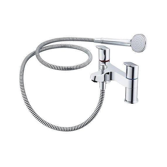 Ceraflex 2TH Deck Mounted Bath Shower Mixer Tap