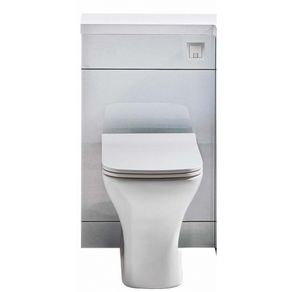 Scudo Lili L Shape Furniture 1100 WC Unit Gloss White L-1100-WCUNIT-WTE