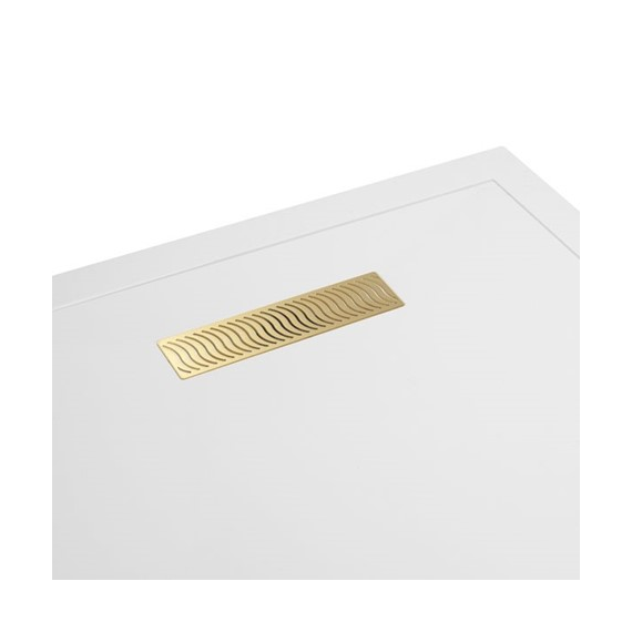 TrayMate TM25 Linear Waste Cover Brushed Brass