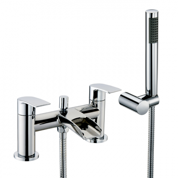 Scudo Monument Bath Shower Mixer With Shower Kit And Wall Bracket TAP073L