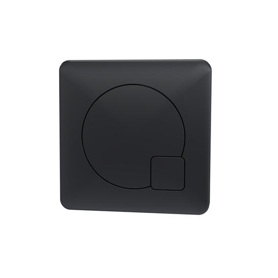 Hudson Reed Square Dual Flush Black Push Button Black MDPB02