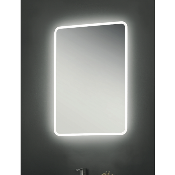 Angus Slimline 500 x 700mm LED Touch Mirror With Demister Pad