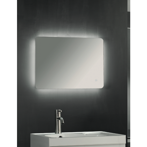Bea Backlit 500 x 700mm LED Touch Mirror With Demister Pad