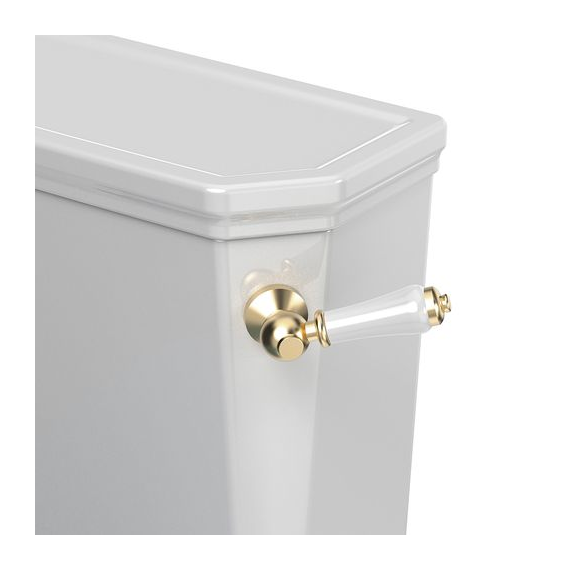 Roper Rhodes Widcombe Close Coupled Cistern & Lid With Brushed Brass Handle