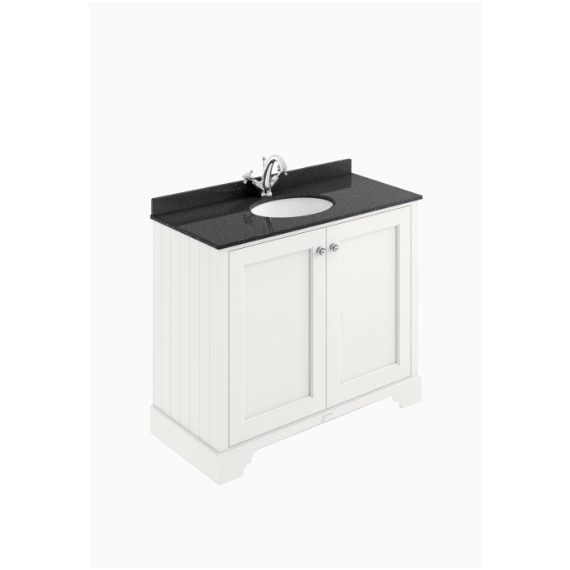 Bayswater 1000mm 2-Door Basin Cabinet - Pointing White