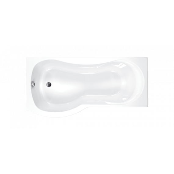 Carron Arc Curved 1700 x 700-850mm Left Hand Shower Bath