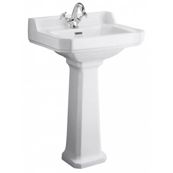 Bayswater Fitzroy 560mm Basin 1 Tap Hole - White Ceramic