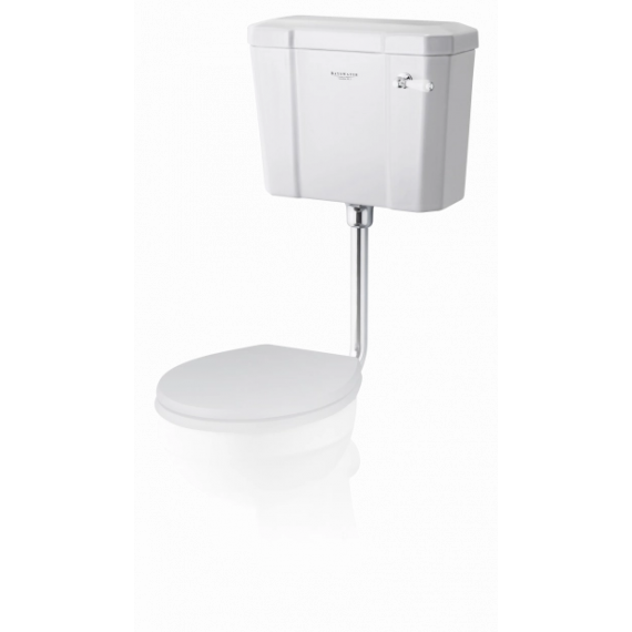 Bayswater Fitzroy Cistern with White Ceramic Lever Including Fittings - Low Level - White Ceramic
