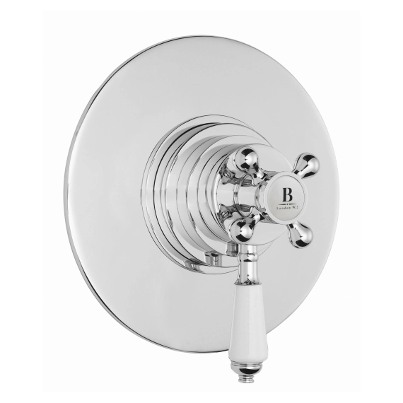 Bayswater Round Dual Thermostatic Concealed Valve 