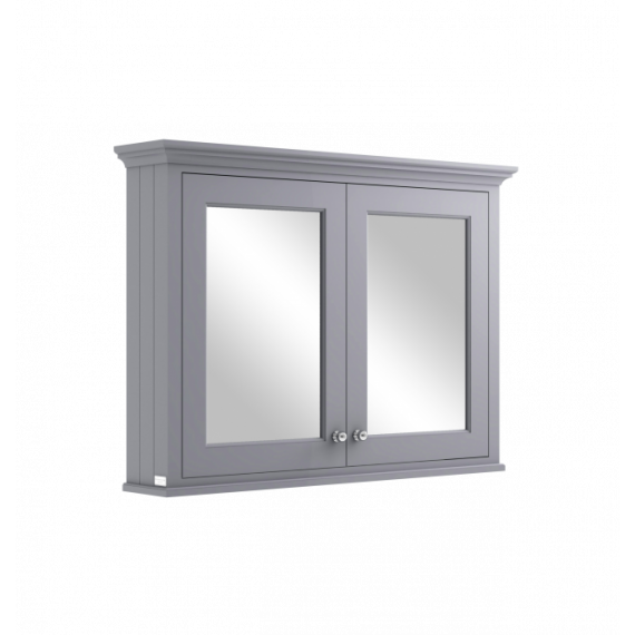 Bayswater 1050mm Mirror Wall Cabinet - Plummett Grey