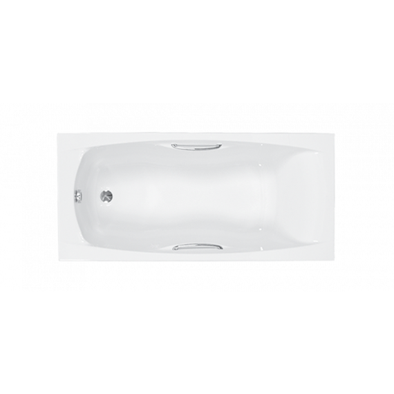 Carron Imperial Twin Grip Rectangular 1800 x 750mm Single Ended Carronite Reinforced Bath